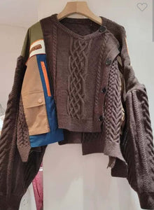 Brandi Patchwork Cardigan